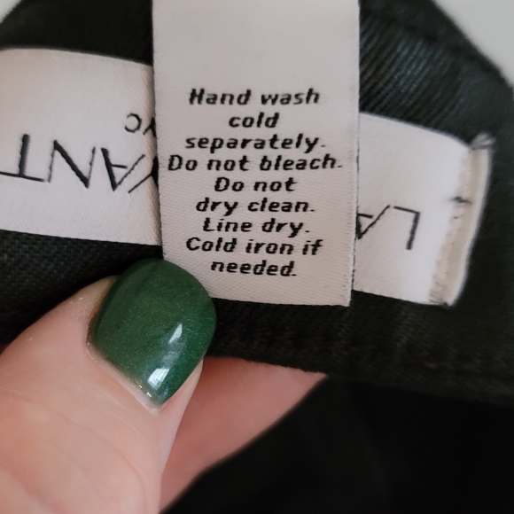 Lane Bryant Mid-Rise Super Stretch Pants w/Ruffled (Distressed) Hem - Size 16P - Picture 12 of 13